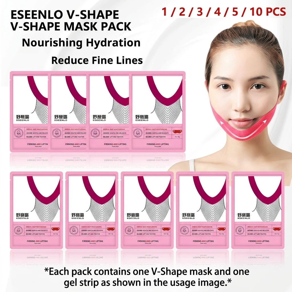 V-Face Facial Mask for Lifting & Tightening Double Chin Remover Ear Hanging Design TikTok Popular Shape for Facial Fitness