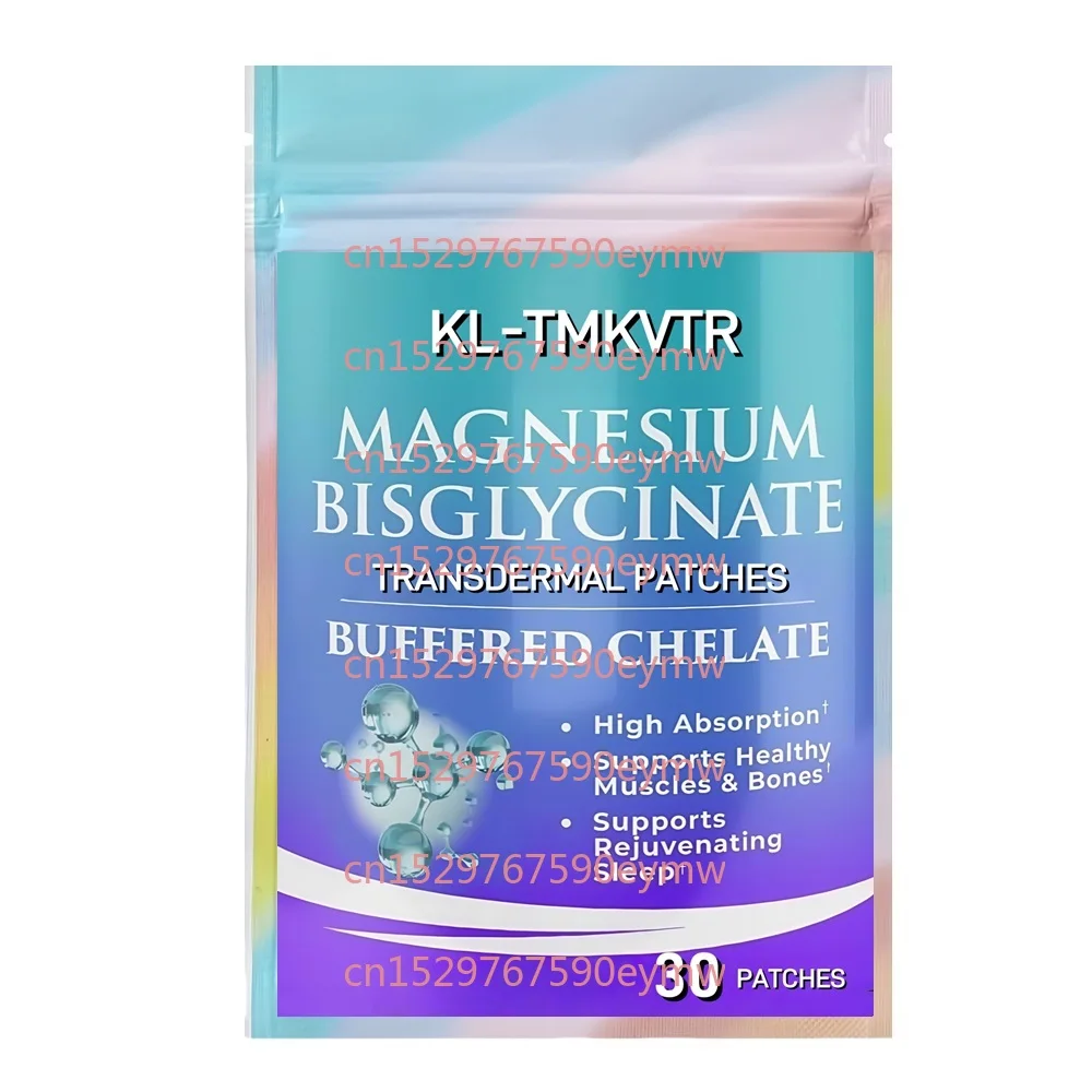 30 Patches Magnesium Bisglycinate Transdermal Patches Maximum Absorption for Muscle Cramp Relief