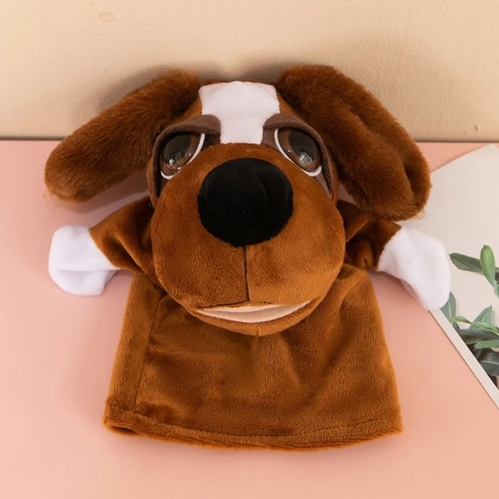 Appease Toys Animal Hand Puppet Stuffed Interactive Plush Hand Doll Early Education Rabbit Hand Finger Puppets