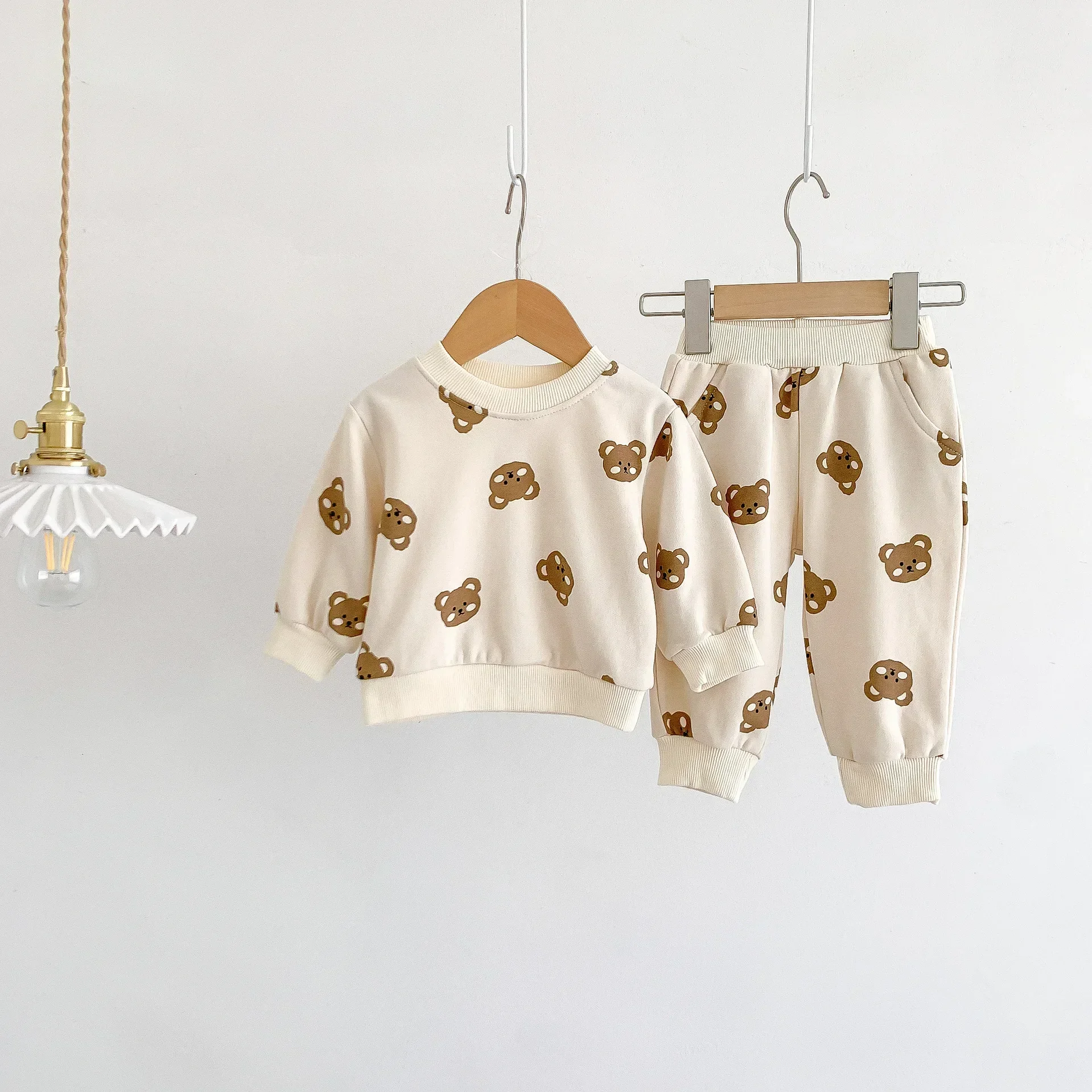 2026 Autumn Baby Toddler Cotton Clothes Sets Infant Girls Long Sleeve Sweatshirts + Pants 2Pcs Suit Toddler Boy Clothing Outfits