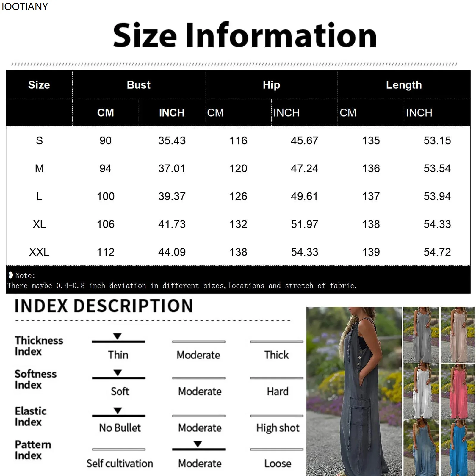 Loose Fit Women Jumpsuit Stylish Sleeveless Women's Jumpsuit with Wide Legs Multiple Pockets V-neck Design for Casual Daily Wear