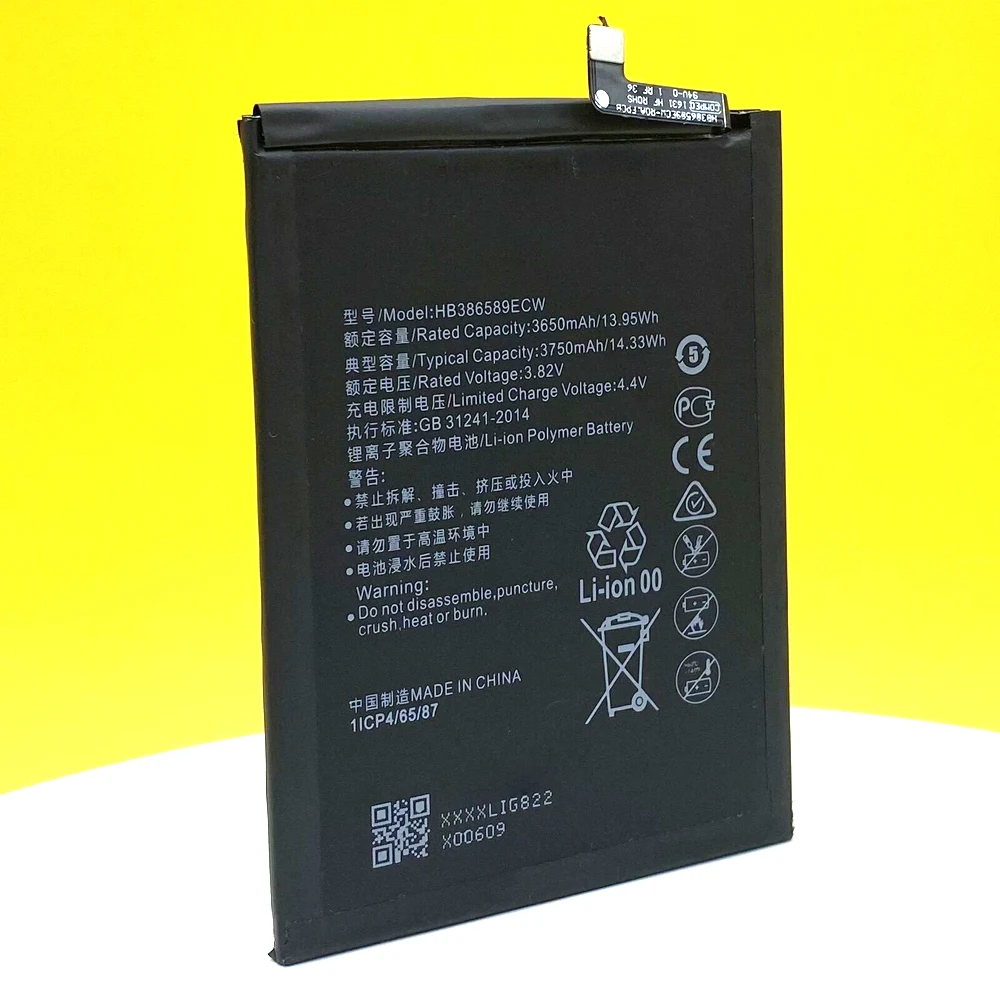 New HB386589ECW 3750mAh Battery For Huawei P10 PLUS /Honor Play/8X/View 10/V10/ Nova 3/4/5T/Mate 20 Lite Phone In Stock