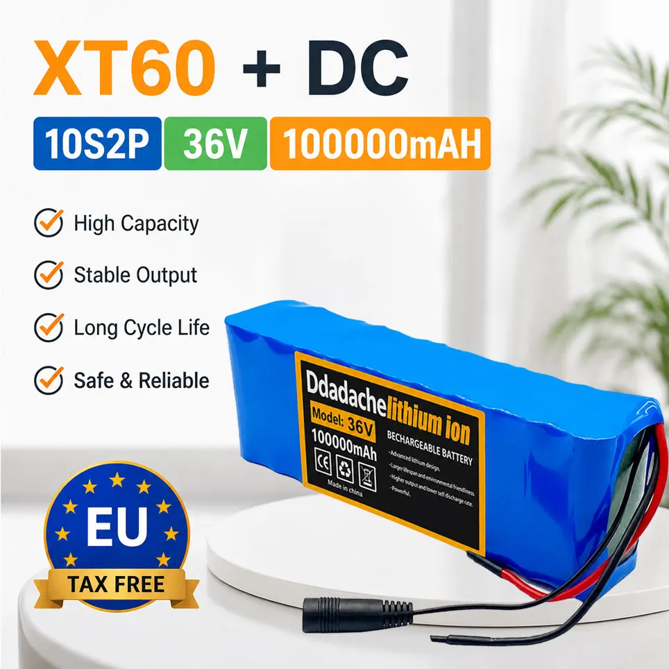 10S2P 36V 100000mAh 36V Elektroroller-Akku Lithium-Elektroroller 500W Elektroroller-Akku 36V 10s2p Akku