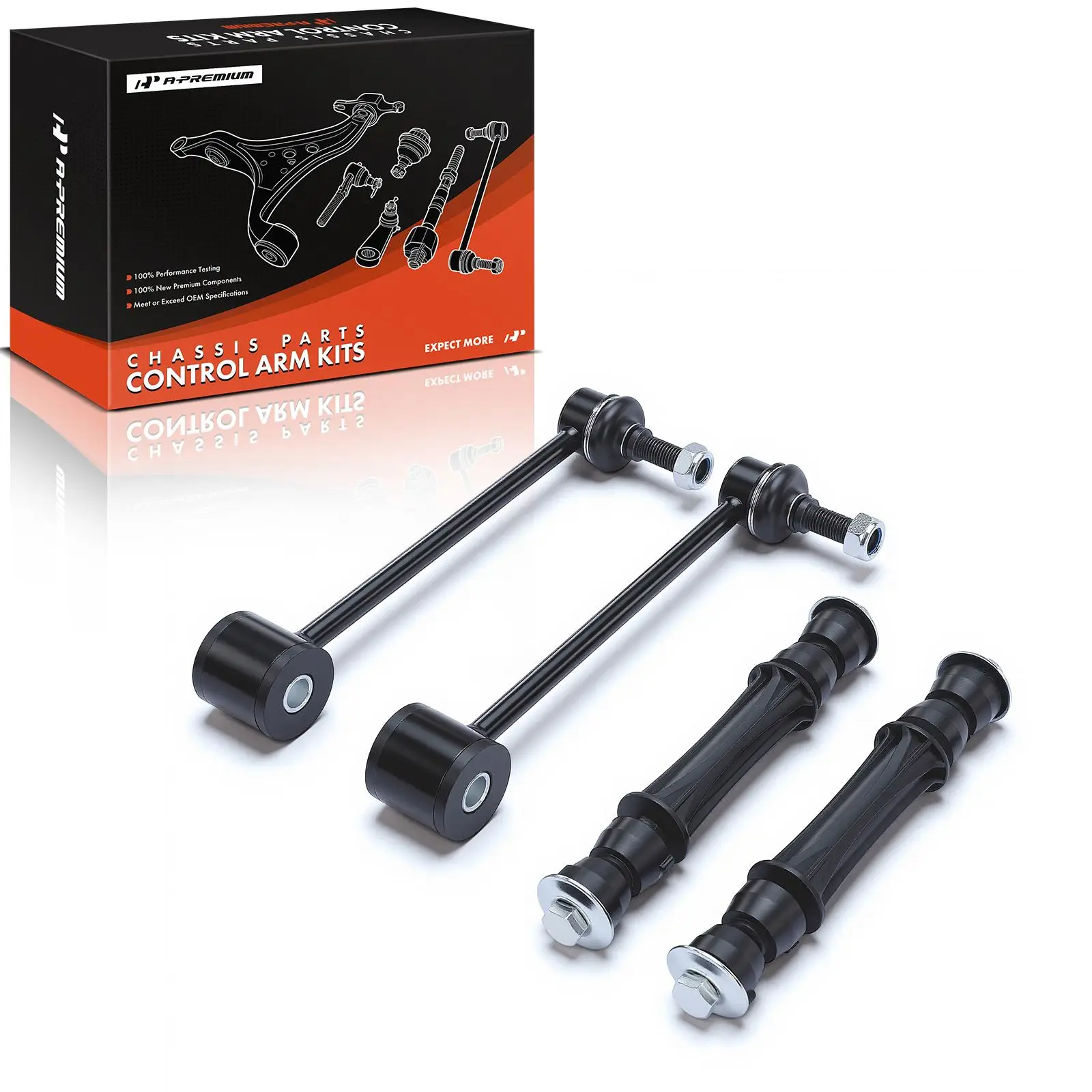 A-Premium 4x Front & Rear Suspension Stabilizer Bar Link for Chevrolet Tahoe 2007-2016 Suburban 2015-2016 GMC Yukon 2007-2016
