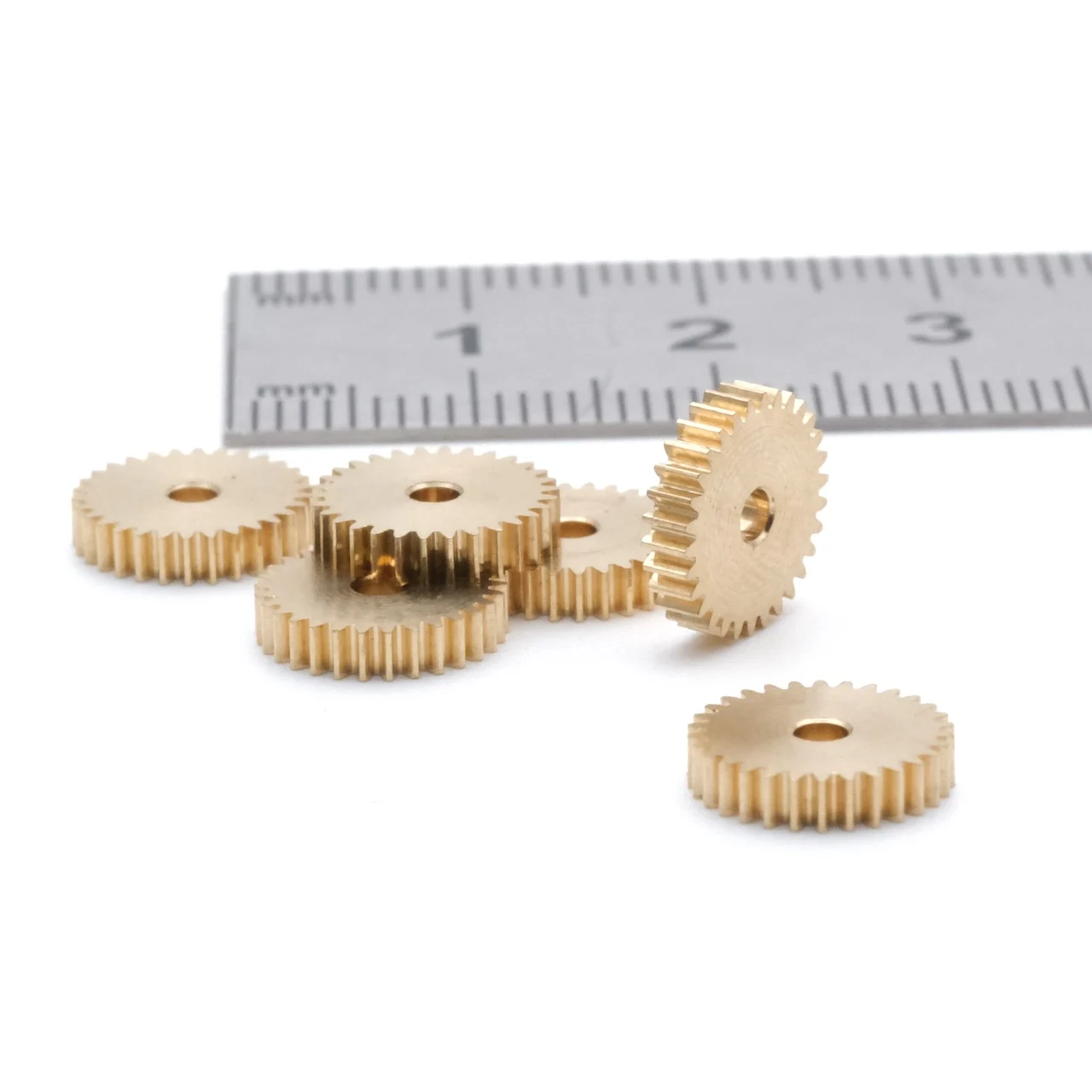 0.3M MINI DIY Copper Gear 0.3M 30/32 Teeth 1.98MM 2.02MM DIY Model RC Parts Low Noise