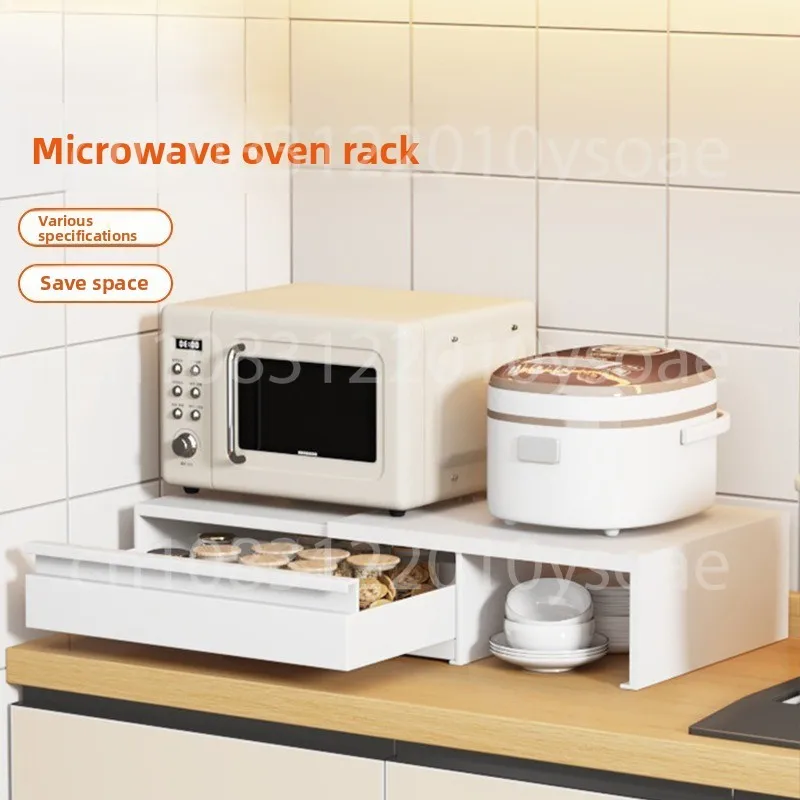 Kitchen Pull-Out Tray, Drawer Shelf, Countertop Organizer, Oven Rack, Telescopic Sliding Rack, Microwave Telescopic Rack
