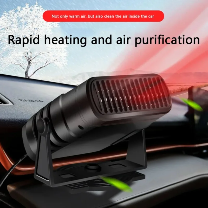 Lenovo 12V/24V Tragbarer Fahrzeug-Autoheizer Winter Windschutzscheiben-Entfogger Entfroster Auto-Innenraum-Heizlüfter Doppelfunktions-Wärmer – Detail 4