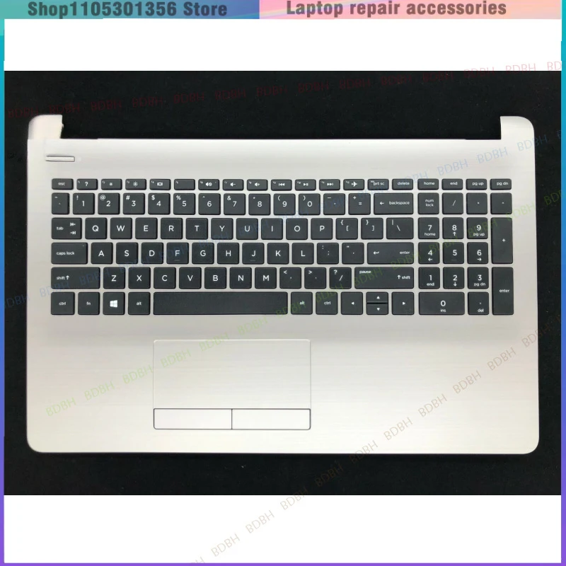 New For HP 15-BS 15-CD 250 255 256 G6 Upper Case Palmrest Cover Keyboard Silver