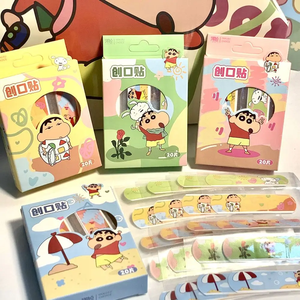 Crayon Shin Chan Band Aid Waterproof Kawaii Cute Girl Anime Cartoon Heart Crayon Shin Chan Band Aid Waterproof Breathable