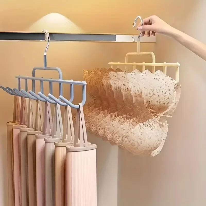 New Multi Purpose Hat Organizer Hook Closet Wall Mounted Cap Rack Baseball Scarf Bag Lingerie Sling Dorm Storage Hanging Holder view 3