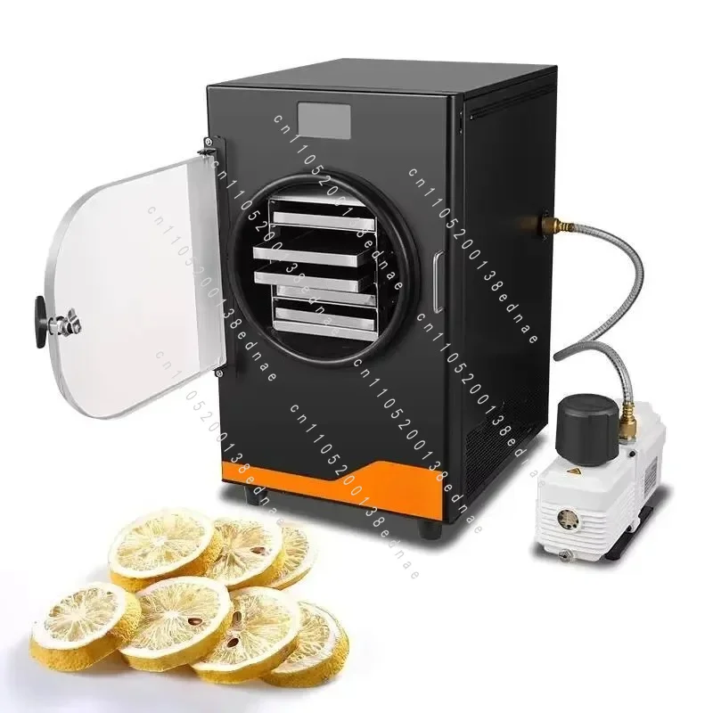 For 6Kg Digital Control Home Freeze Dryer Easy Use Small Vacuum Lyophilizer Compressor Pump Gear Automatic for Food