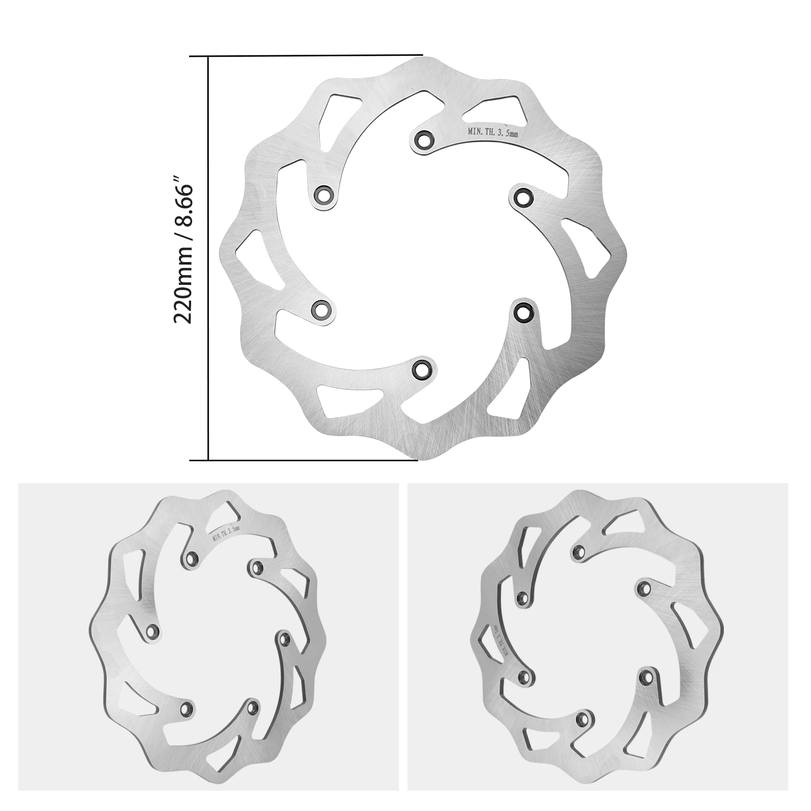 Rear Brake Disc Rotor For Husqvarna TE300 TE FE FC TC TX FX 300 125 150 250 350 450 501 14-22 Husaberg 125-570 TE FE FX 09-14