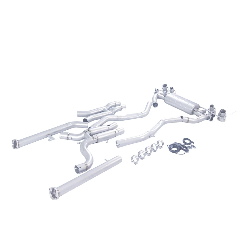 

Valved Cat-Back Exhaust System for BMW M2 G87 3.0T S58 - Single Muffler Dual Valve Quad 101mm Tips