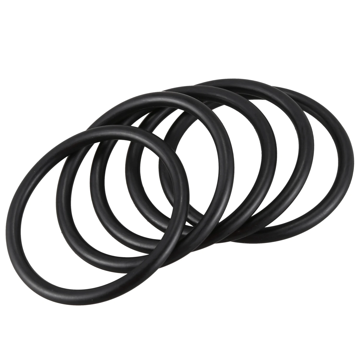 5 Pcs Black Nitrile Rubber O Ring Acrylonitrile Butadiene Seal Grommet 50mm x 4mm