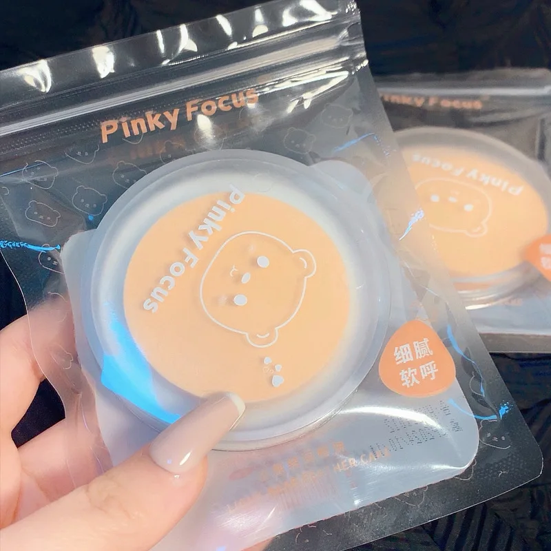 Bedak padat alami transparan putih, Concealer pencerah kontrol minyak, bedak Setting Makeup wajah tahan lama kosmetik tahan air