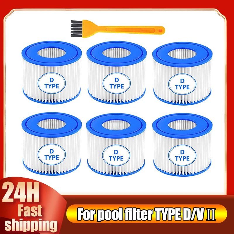 Pool Filter Cartridge Type D Compatible for Summer HOT TUB Waves SFS-600 SFS-350 RP-350 RP-400, RP-600, RX-600 Size Replacement