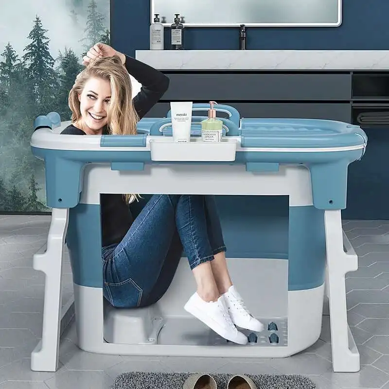 

Body Sauna Adult Folding Bathtub Portable Foot Spa Bidet Children Bathtub Swim Pool Playground Banyo Portable Sauna HY50BT