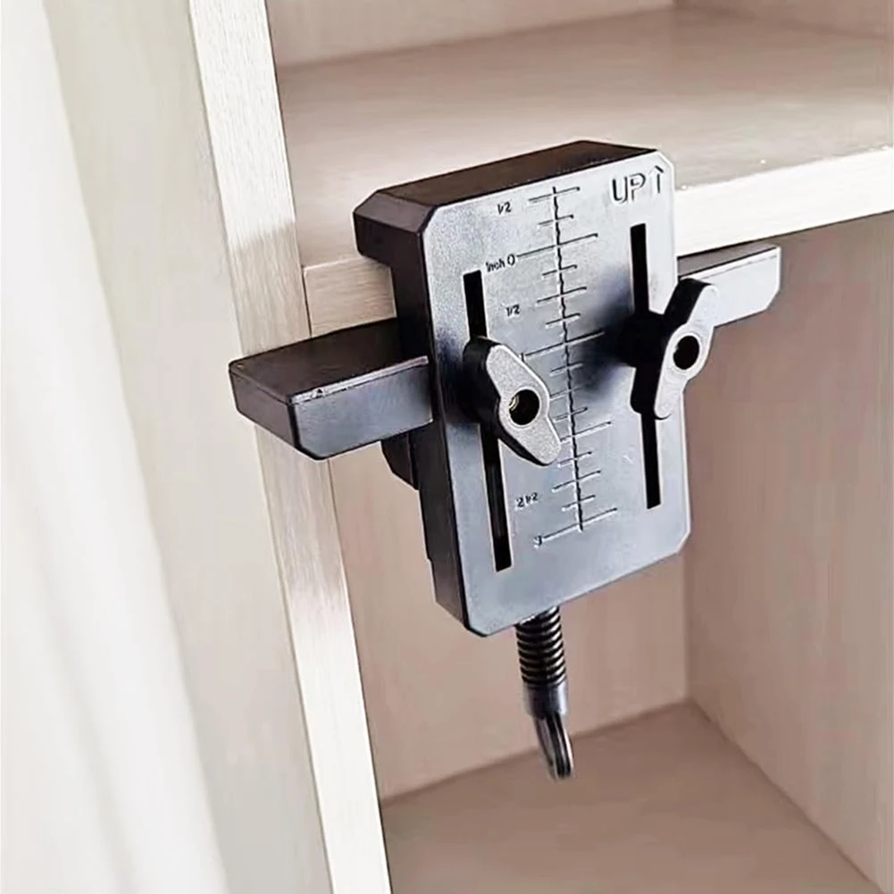 Adjustable Cabinet Door Installation Positioner, Cabinet Hardware Jig Tool, Cabinet Door Mount Locator 3Pcs