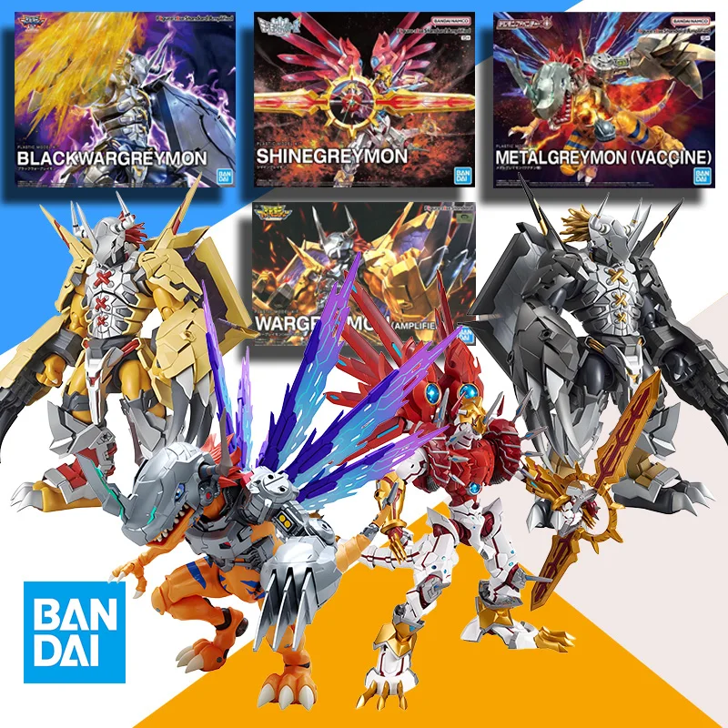 Figura de Acción de Anime Bandai FRS Digimon Adventure Metal Garurumon War Greymon Omegamon X-Antibody, Modelo de Juguete para Armar, Regalo