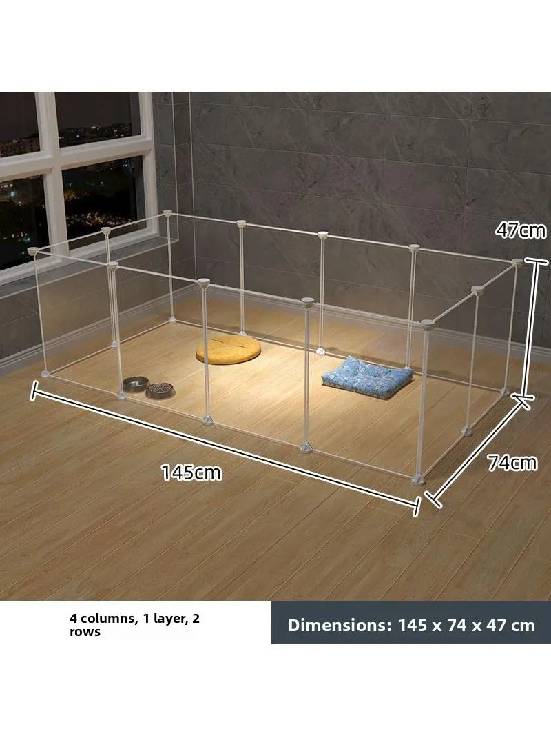 Indoor Teddy Dog Fence Assembly Pet Barrier Rabbit Protection Gate Small Dog Cage Isolation Door Home Use Pet Supplies