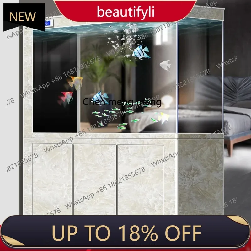 

P178 Экран-перегородка, нижний фильтр, аквариум, средний и большой пол в гостиной, интеллектуальный экологический аквариум с золотой рыбкой