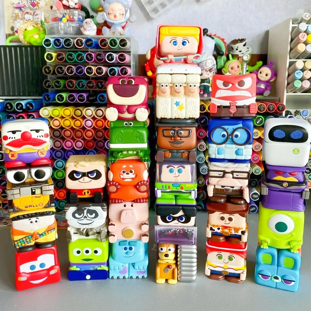 

Оригинальный кубик Disney Pixar Pop-1-2-3 глухая коробка Kawaii История игрушек внутри из печали неловко таинственный сюрприз фигурка игрушка подарок