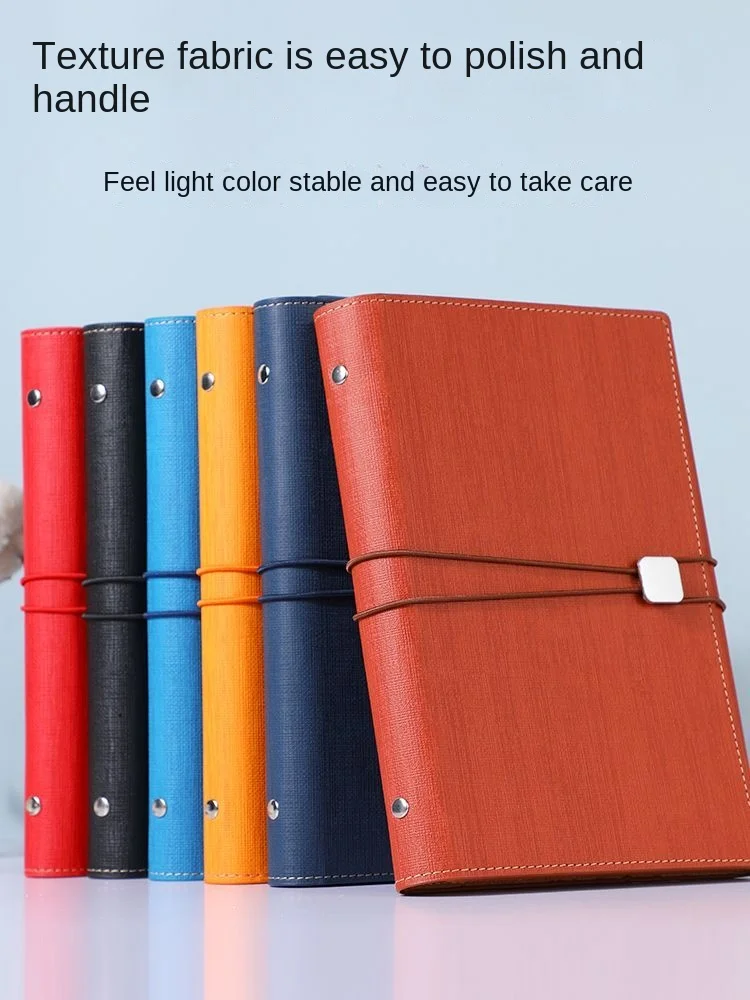 Multifunctional Business Meeting A5 Loose-leaf Notebook Mobile Phone Hidden Notebook Disassembled Put on Mobile Phone Money Box