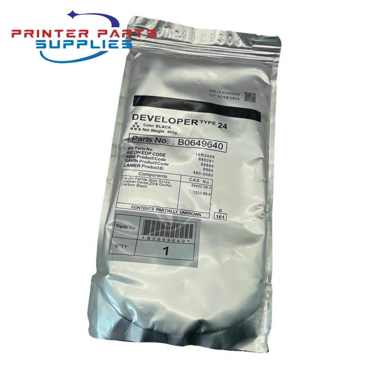 

1 шт. B0649640 Тип 24 Проявитель порошка для Ricoh Aficio 1060 1075 2051 2060 2075 MP5500 MP6000 MP6500 MP8001 MP9001 MP7500