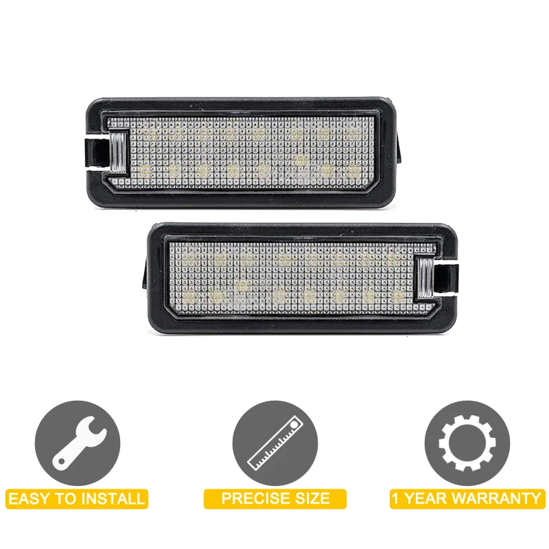 Lámpara LED para matrícula, Seat Leon luz blanca de 12V para 2013, 2014, 2015, Toledo 2016-UP