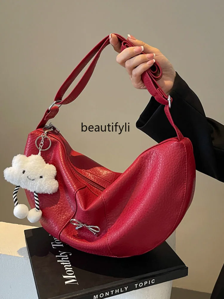 

Fashion All-Match Underarm Dumpling Bag Korean Style Trendy Simplicity Shoulder Bag Summer Niche Messenger Bag