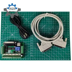 Macchina per incidere MACH3 scheda di controllo CNC 5 assi, con fotoaccoppiatore, Controller di azionamento del motore, con porta parallela a 25 Pin cabina USB