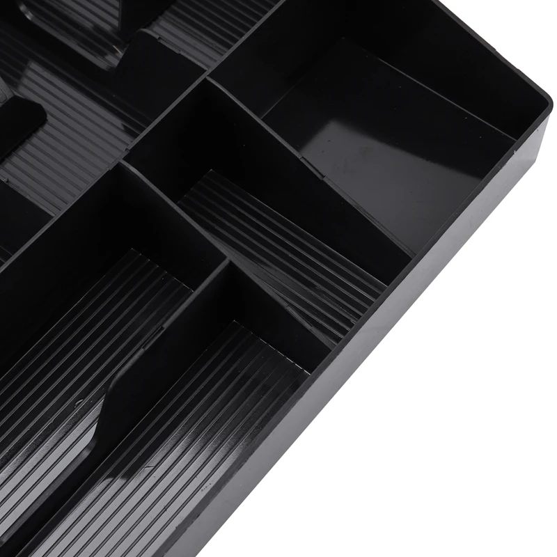 DT19 Eight Grids Cash Drawer Box Insert Coin Tray, ABS Money Storage Box for Register Cashier Tidy