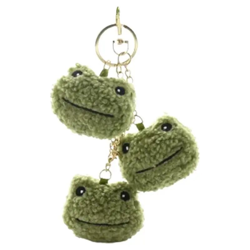 Plush Keychain Frog Plush Pendant For Backpacks Kids Cute Frog String Fashion Plush Backpack Dolls Pendant Bag Decoration For