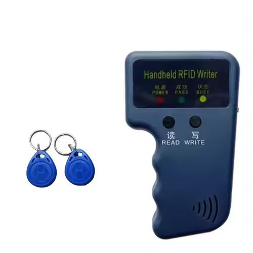 Repetitive Handheld 125KHz EM4100 5200 RFID ID Card Writer Copier Duplicator Programmer + 2pcs T5577 Rewritable Keyfobs Tags - Image 13