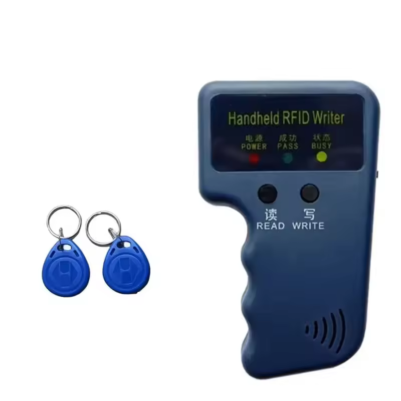 Repetitive Handheld 125KHz EM4100 5200 RFID ID Card Writer Copier Duplicator Programmer + 2pcs T5577 Rewritable Keyfobs Tags - Image 13