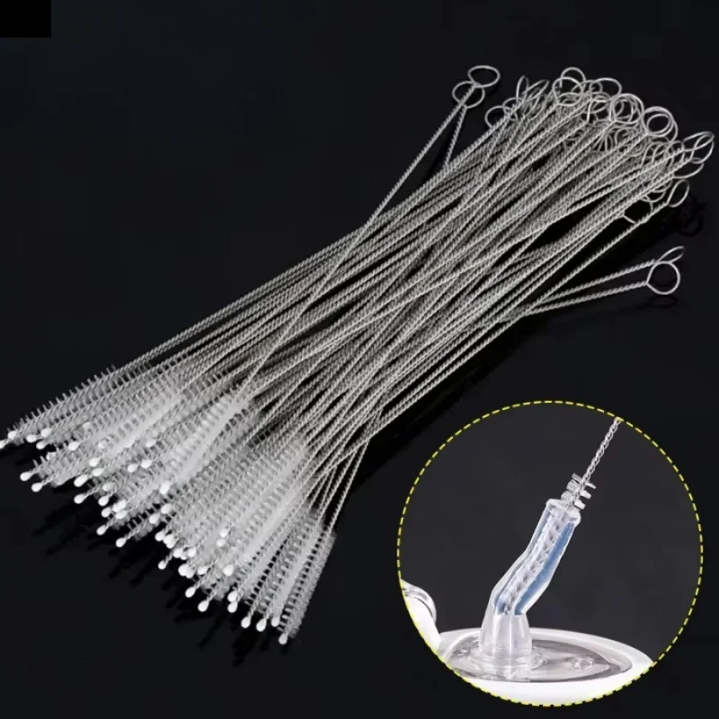 5/10pcs Straw Cleaning Brush Glass Straw Stainless Steel Straw Feeding Bottle Kettle Straw Cleaning Brush Fan Gap Brushes Filt