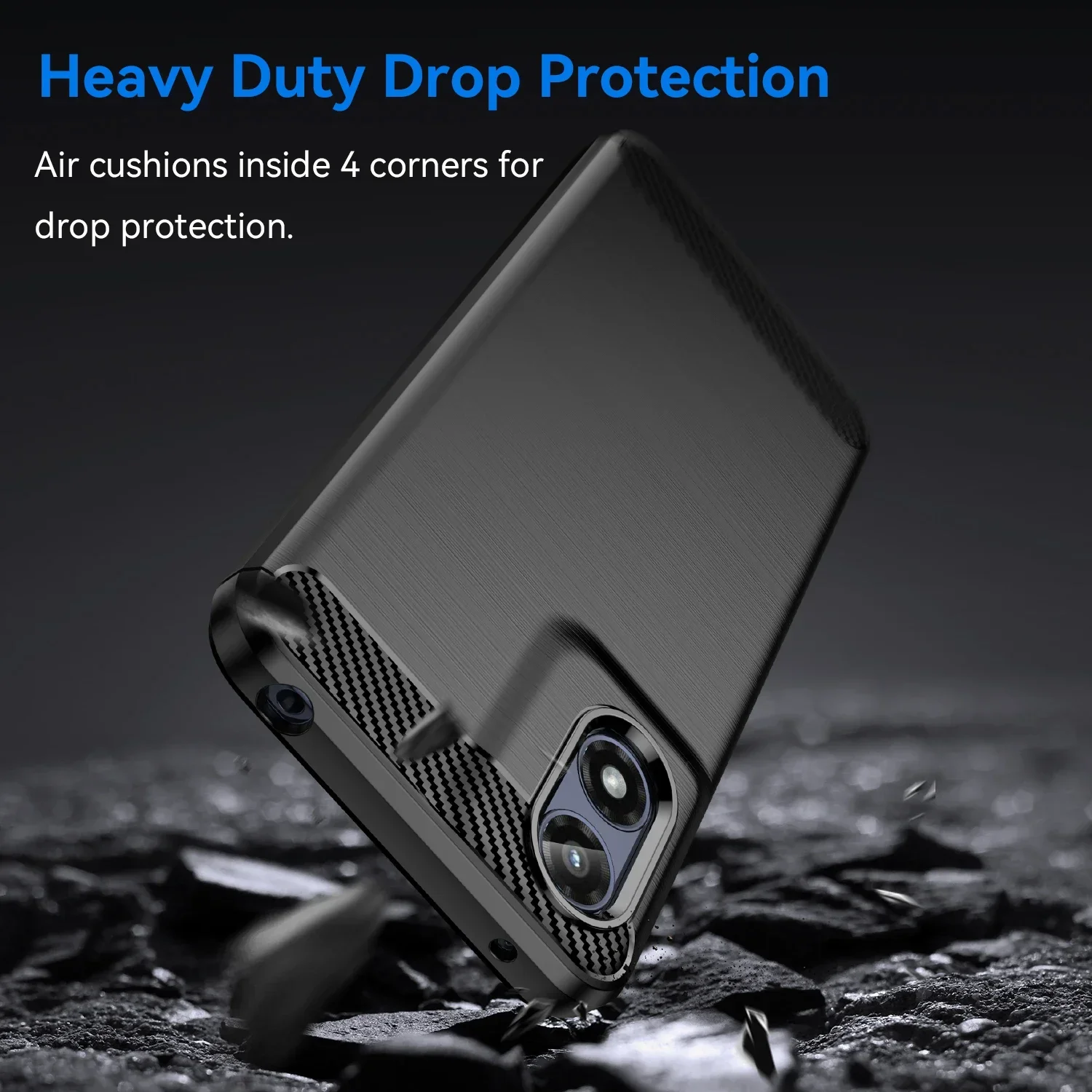 Picture 4: Case For Motorola G Play 2024 Case Silicone TPU soft Carbon Cover for Moto G Play 2024 Funda Capas Coque