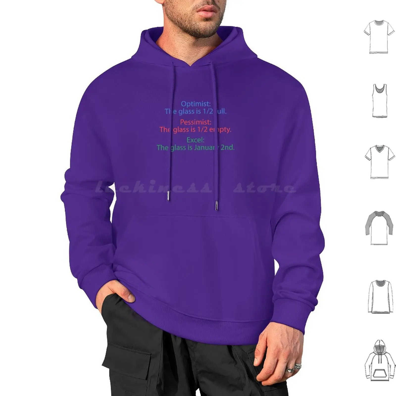 Excel Glass Hoodie cotton Long Sleeve Excel Microsoft Excel Spreadsheets Sheets Accounting Office Job Business