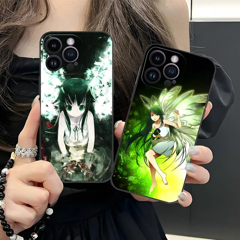 Saya no Uta حافظة هاتف محمول لهاتف آيفون 17 16 15 14 13 12 11 X XR XS 8 7 Pro Max Plus غطاء ملون صغير غطاء فاخر جميل