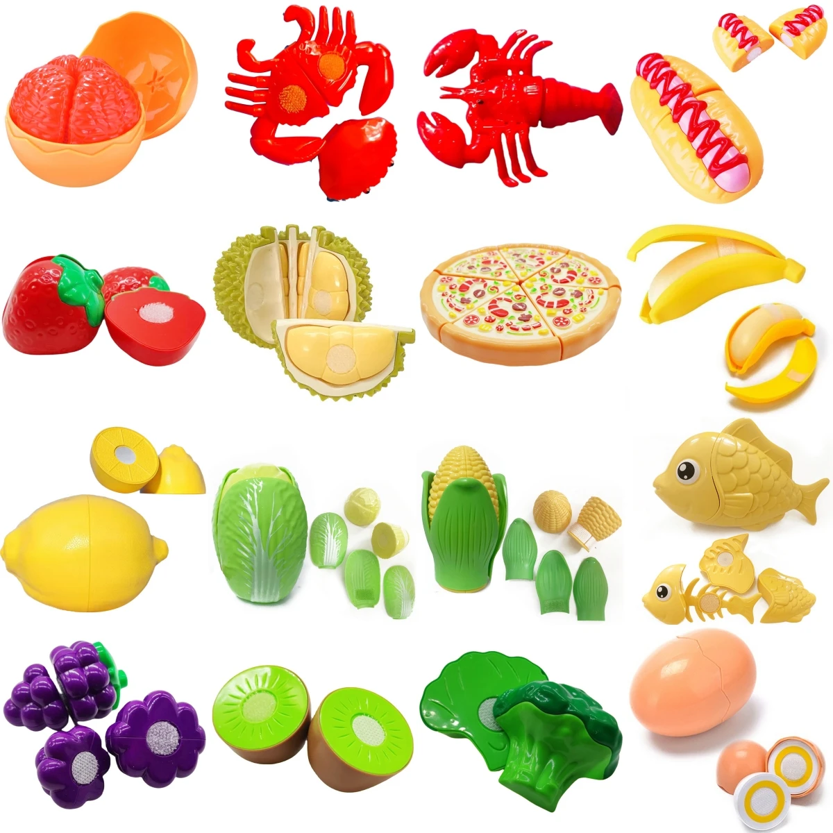 Simulation Kitchen Pretend Toy Cutting Fruit Vegetable Set Toy Cooking Interest Cultivation Montessori Educational Toy Kids Gift