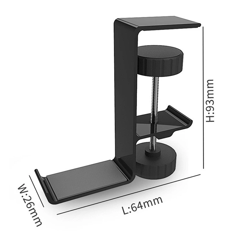 Z20 كليب على حامل سماعة الرأس ، هوك شماعات معدنية ، شماعات عالمية ، السنانير كونترتوب سطح المكتب ، بين قوسين ، سهلة التركيب