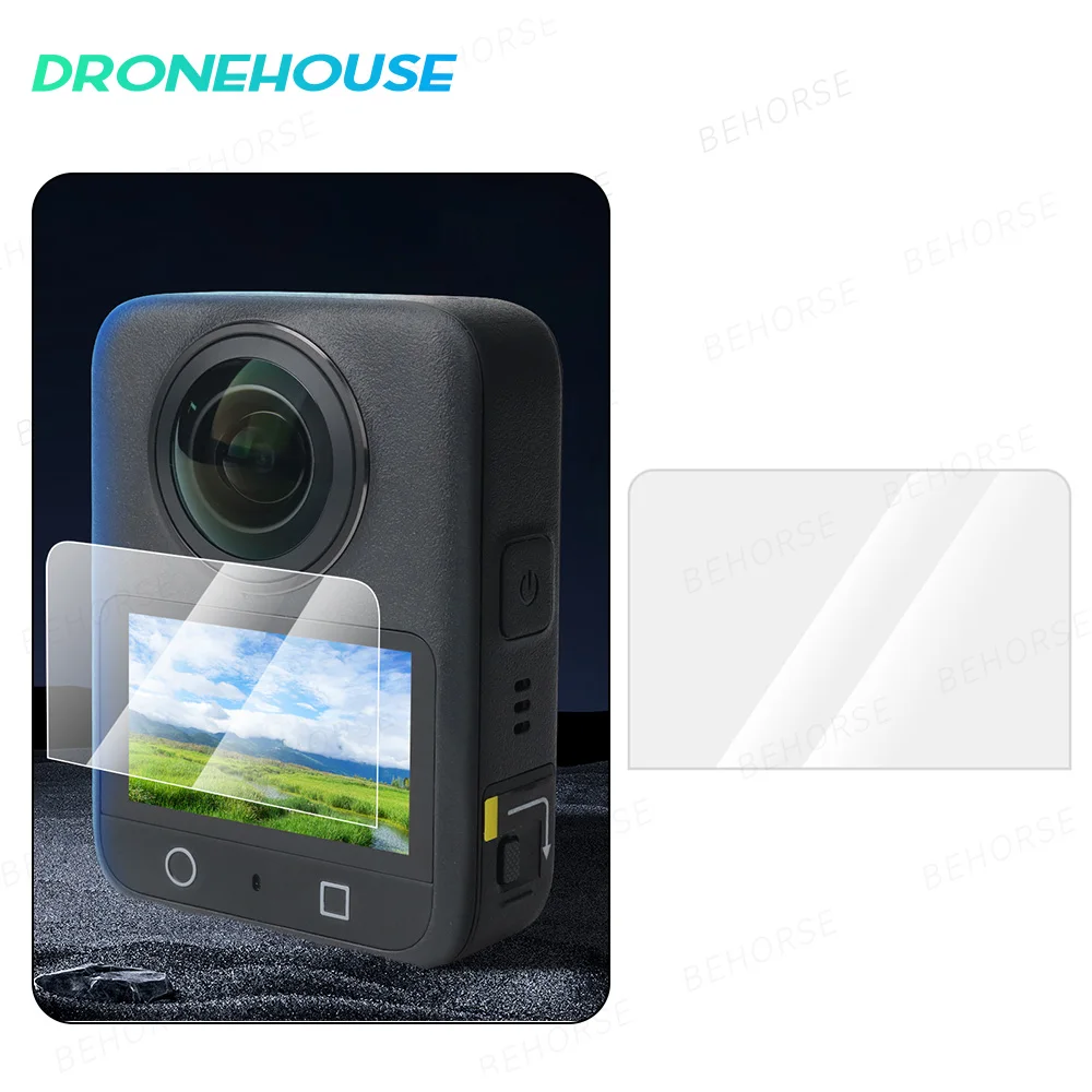 DJI Osmo 360 스크린 보호기 용 2PCS 강화 유리 DJI Osmo 360 스포츠 카메라 액세서리 용 HD 긁힘 방지 필름