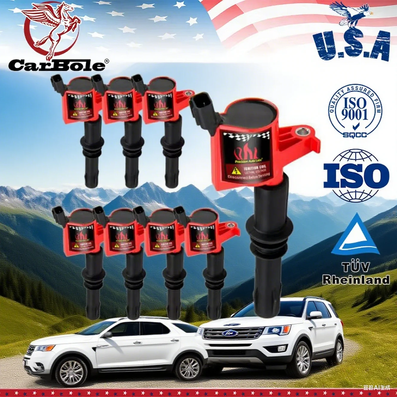 

8PCS Stock Ignition Coils DG511 For Ford F150 4.6/5.4L 2004 2005 2006 2007 2008 2009 2010 High Performance Coil Car Accessories