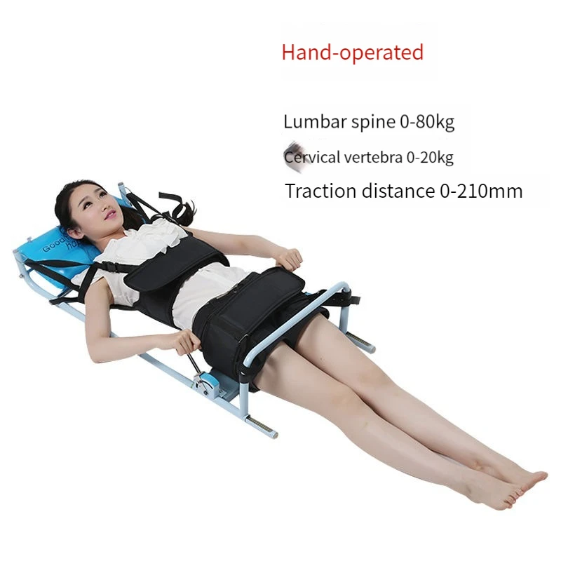 Efficient Cervical Spine Lumbar Spine Traction Bed for Cervical Vertebrae Lumbago Low Back Pain Therapy Massage Body Stretching