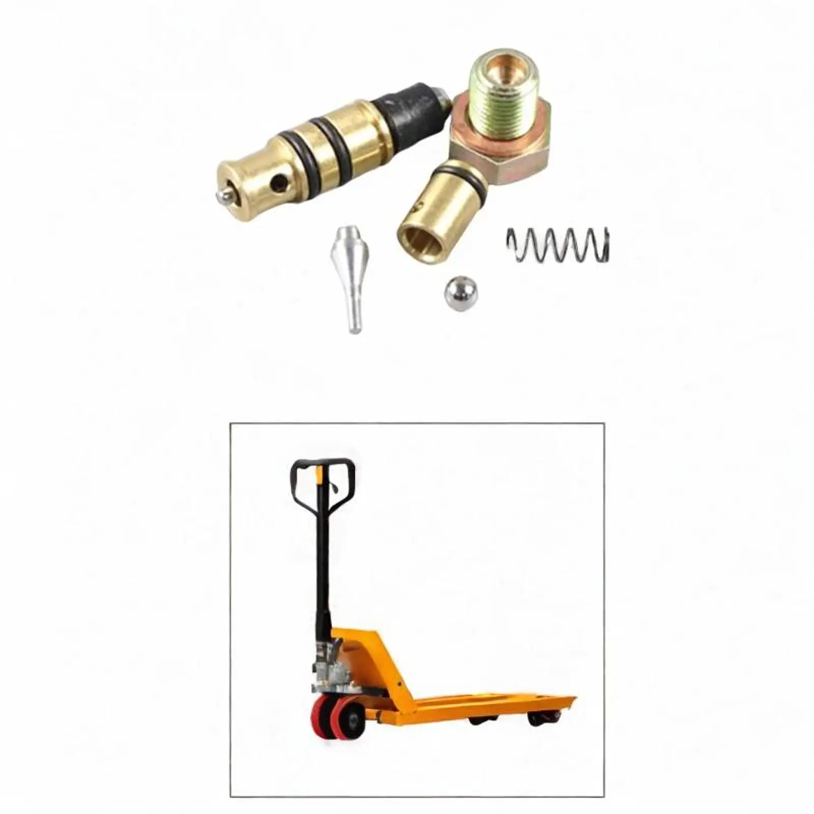 

Hydraulic Manual Forklift Oil Pump Valve Core Kit Repair Parts Manual Pallet Small Pallet Truck Fittings Accessory for Hongfu