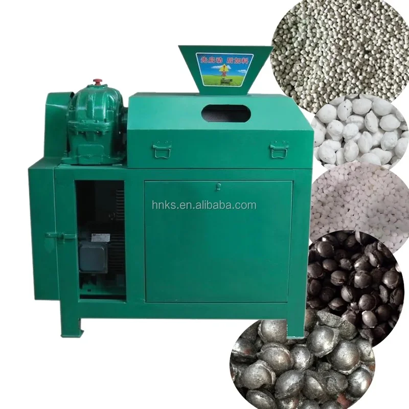 Compound Granulating Double Roller Press Granulator For Organic Fertilizer Granular Machine