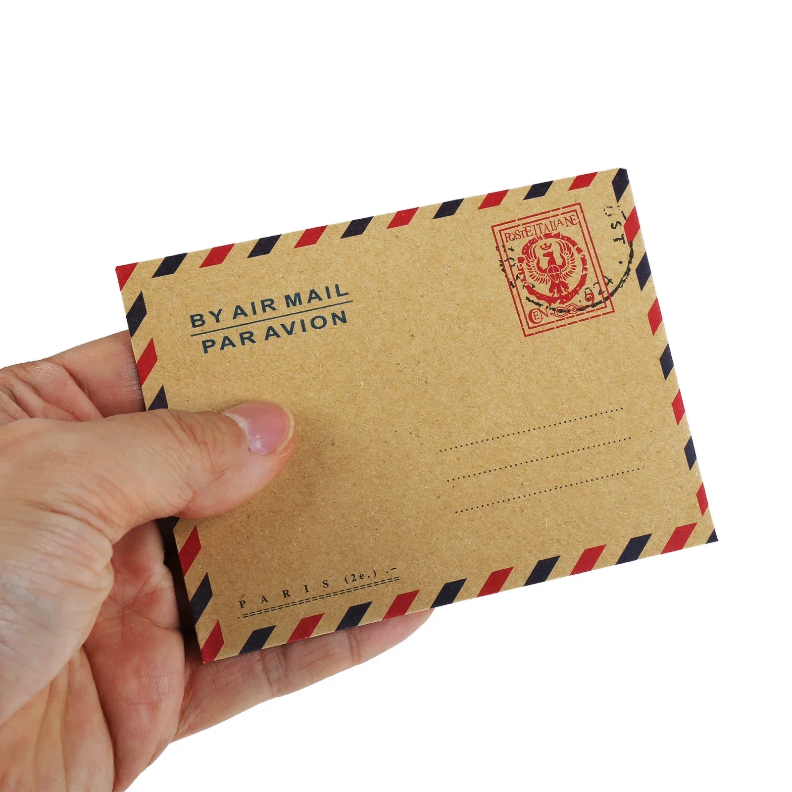 10Pcs  Mini Miniature Gift Envelope Nostalgic Postcard Letter Stationary Storage Brown Kraft Paper Vintage Envelop Color Random