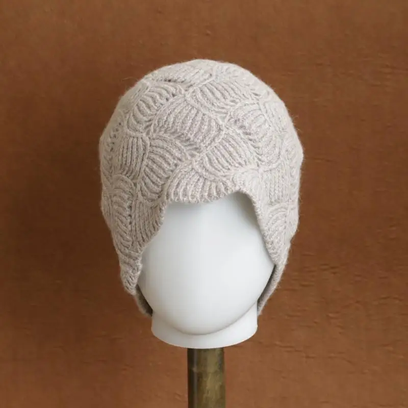 2026 Neue Y2K Herbst-Winter-Wollmütze für Damen, Modische Vintage-Strickmütze, Vielseitige Kappe, Frühlingsmütze, Faltbare Mütze – Detail 9