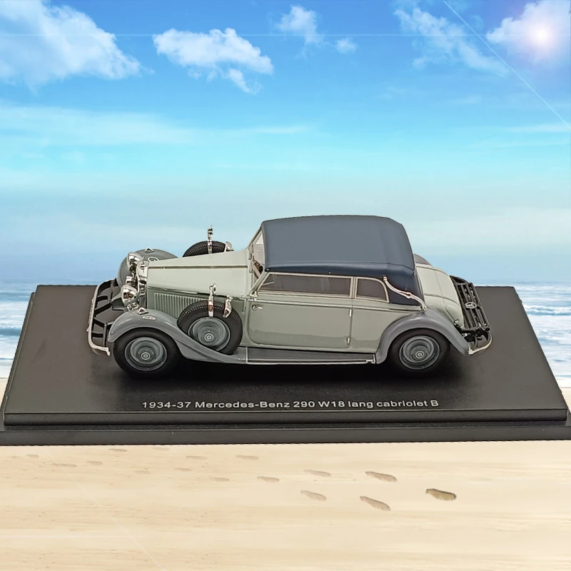 

1/43 Scale Resin Car Model Benz 290 W18 Lang Cabriolet 1933-34 Refined Version Car Simulation Vehicles Collectible Decora Toys