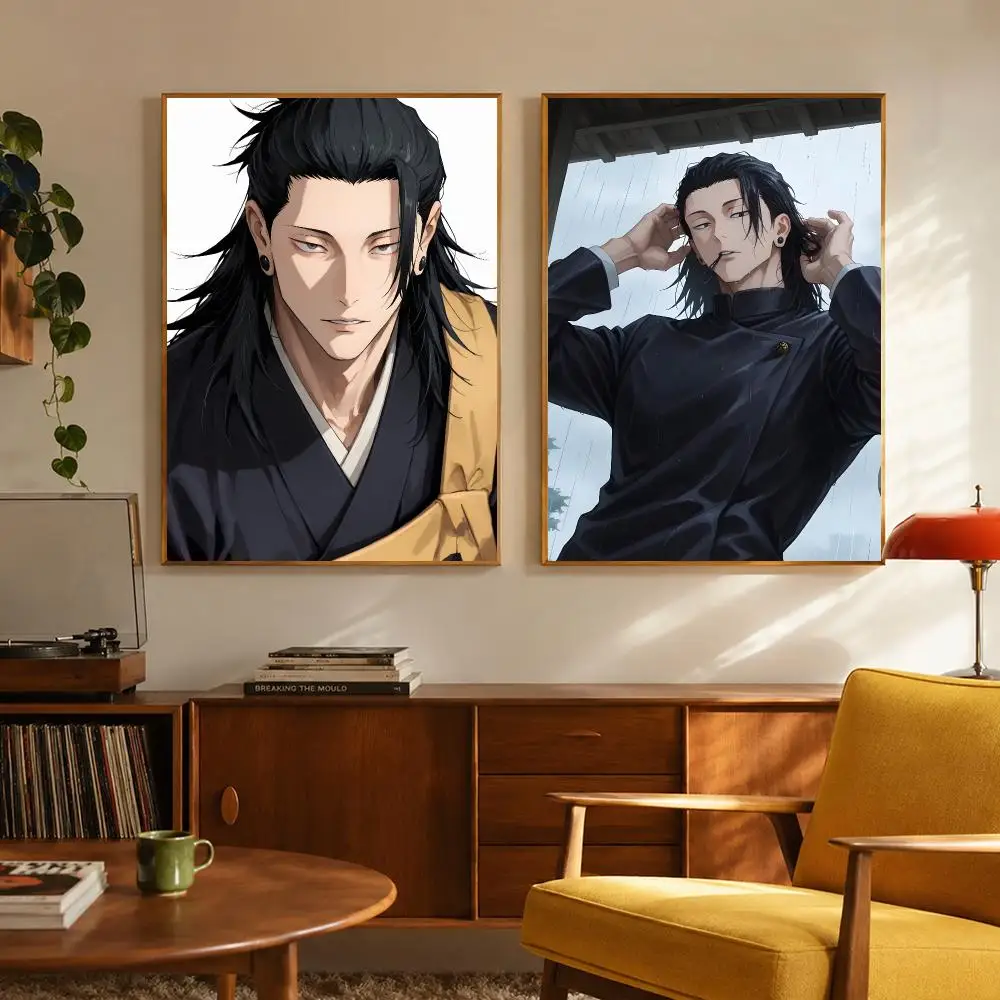 Anime Character Jujutsu Kaisen Geto Suguru Poster Digital Solvent Print Waterproof PP Fade-Resistant Wall Art Room Decor Gift